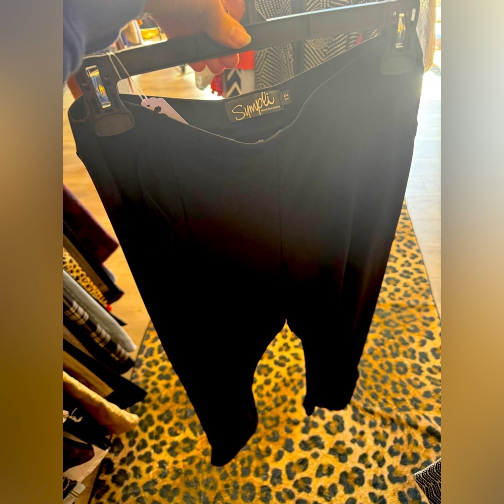 Simpli Black Pants. Size 12.